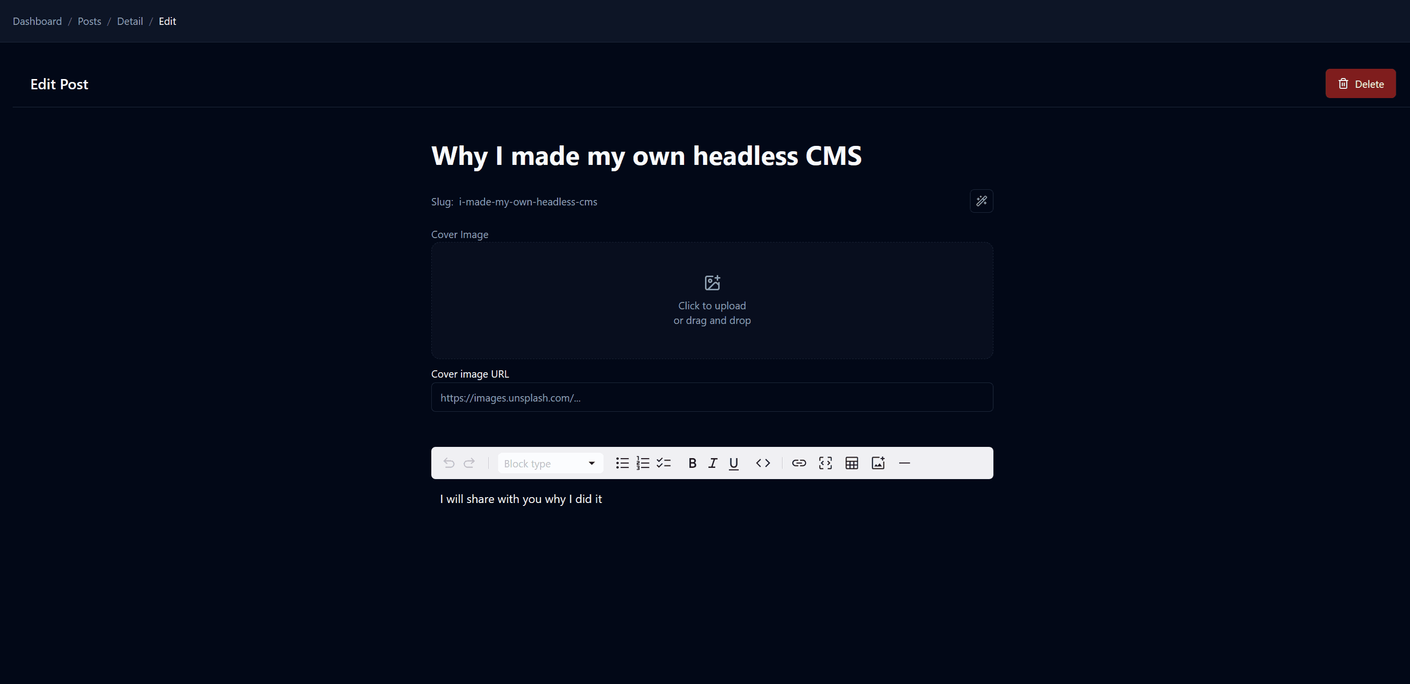 Why I made my own headless CMS